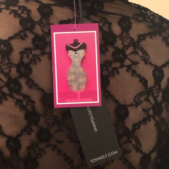 Black Mesh Blouse (New) - Picture 9 of 9